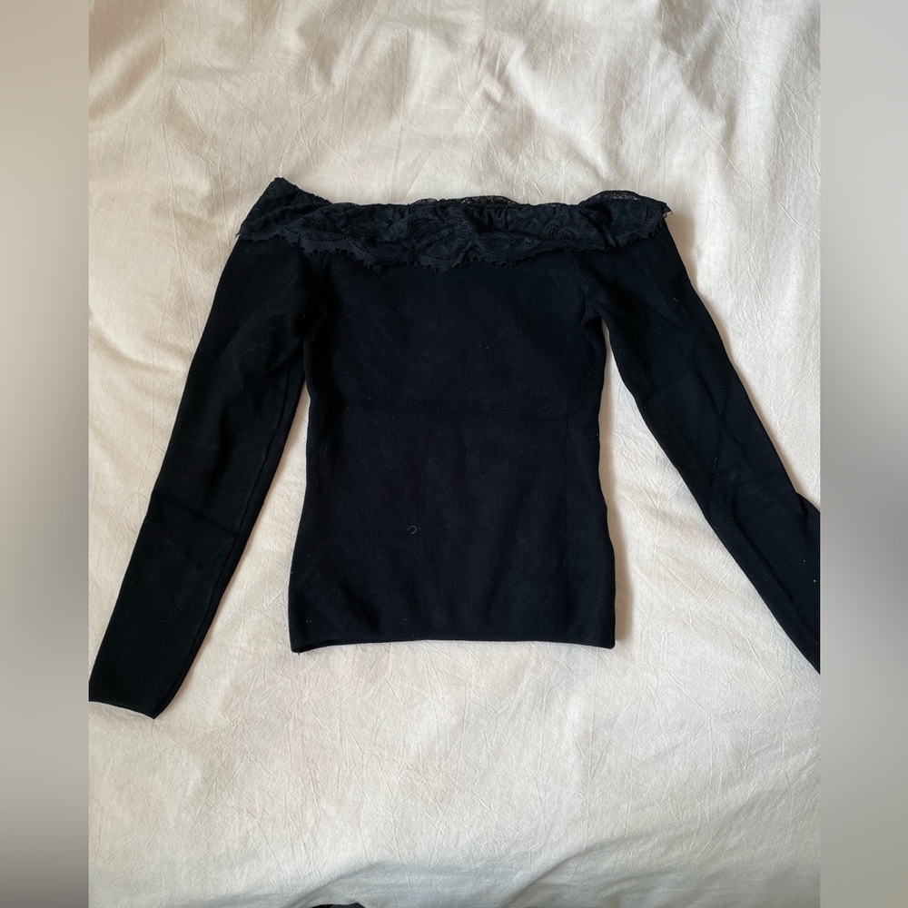 black off shoulder top